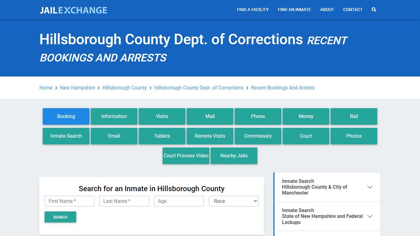 Hillsborough County Dept. of Corrections - Jail Exchange